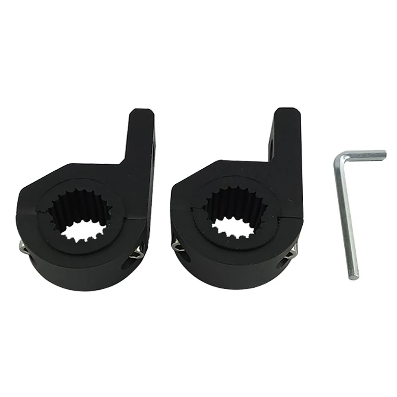 2Pcs 1.25 Inch Bull Bar Tube Led Light Mount Bracket Clamp Roof Roll Cage