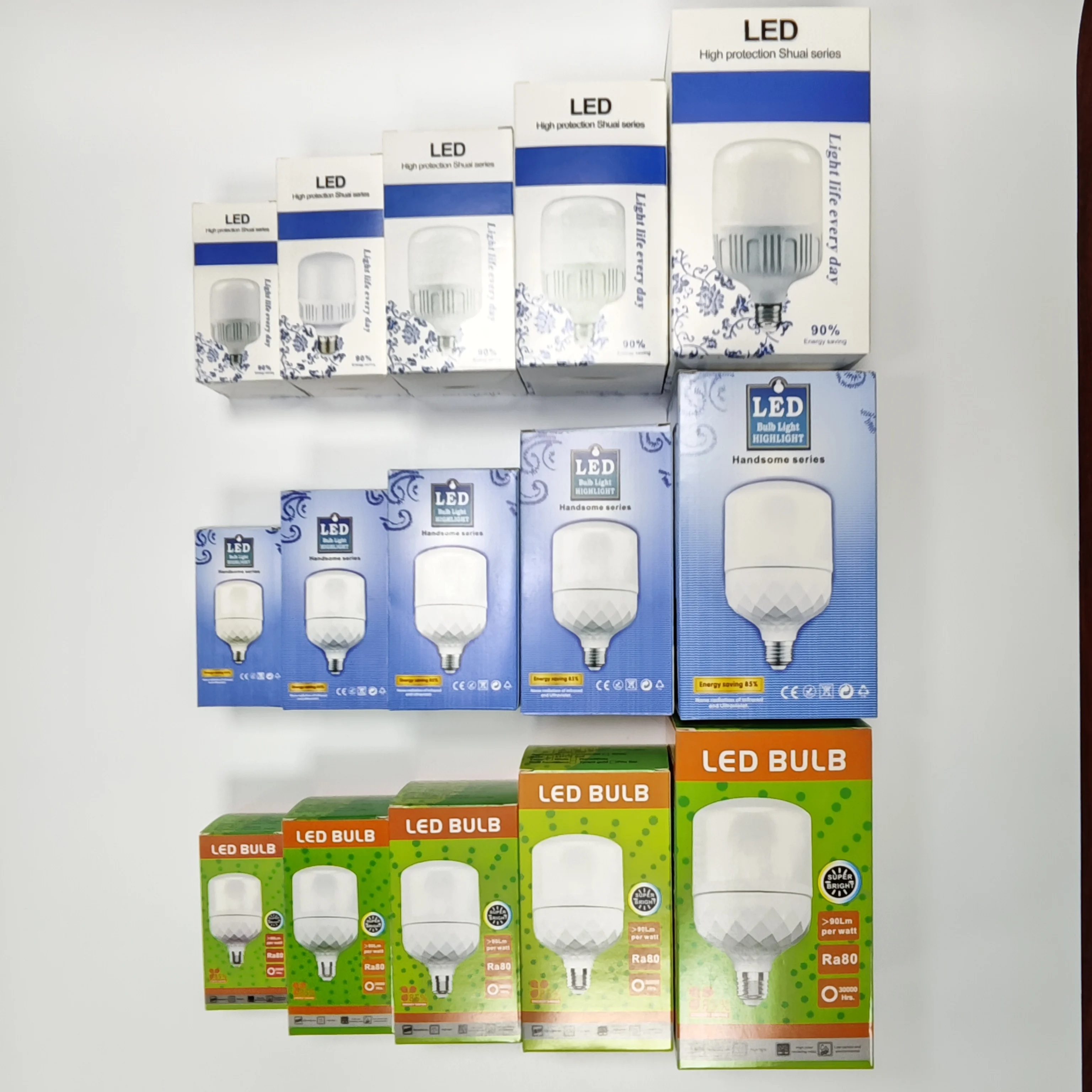 30 Вт PBT корпус   PP крышка Алюминиевая СВЕТОДИОДНАЯ лампа T