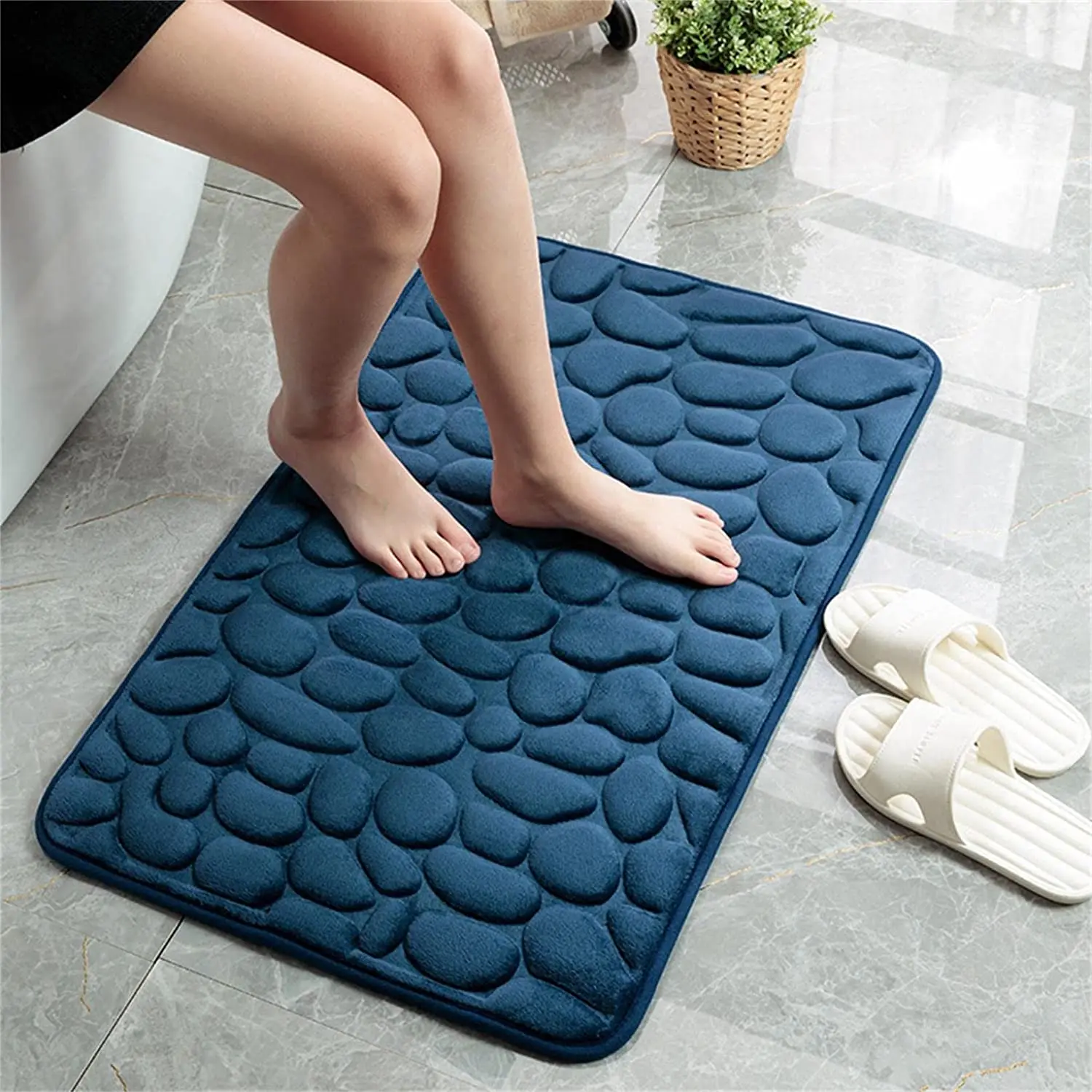 Memory Foam коврик для ванной булыжник комнаты воды абсорбирующий душ ковер мягкий магазин ванны коврики