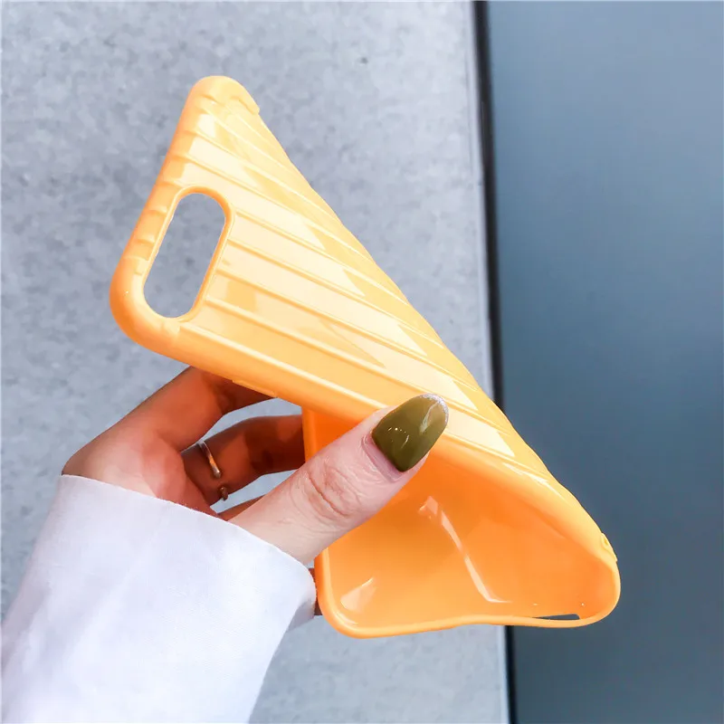 
Candy-colored suitcase iP XSmax mobile phone shell XR for ip 6/7/8 Plus soft shell simple Japan and Korea 