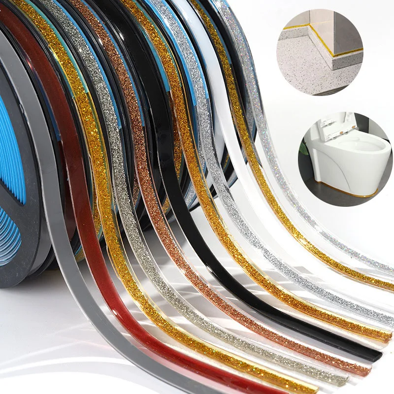 Hot Ceramic Tile Mildewproof Gap Tape Self-adhesive Kitchen Waterproof Sticker Bathroom Beautiful Seam Tape Edge Decoration