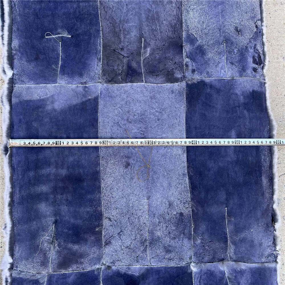 High quality Rex Rabbit Fur Blanket Chinchilla Plate