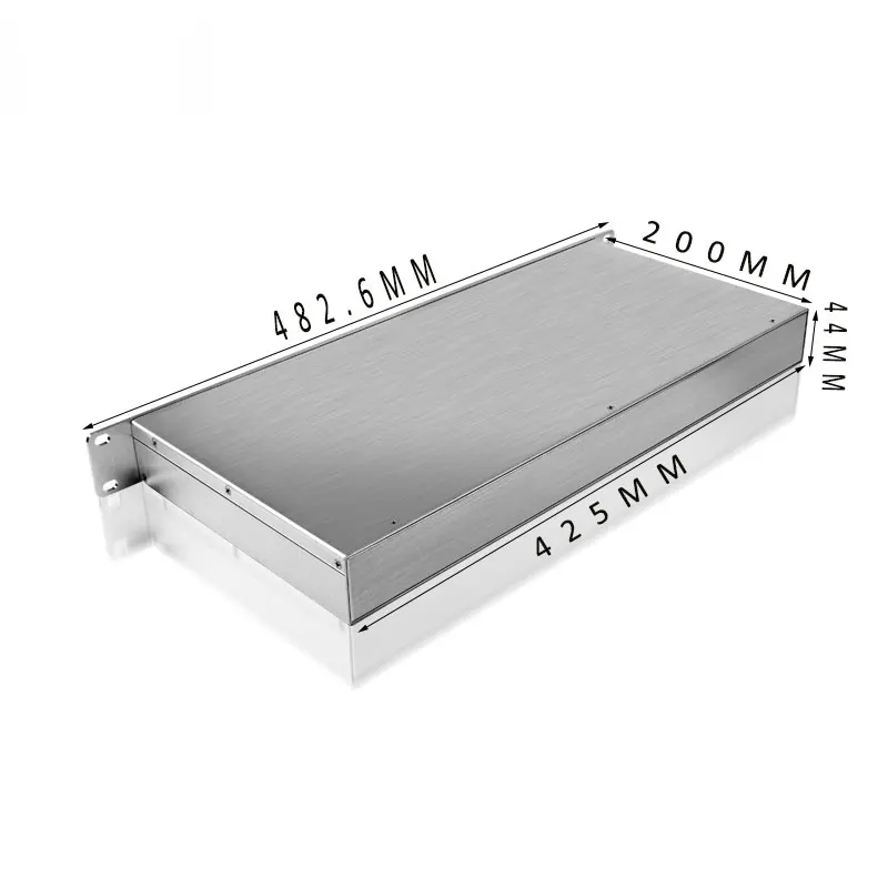 Hongfa Custom rack mount electronic cabinet case aluminum material 19 inch 2u server chassis metal case