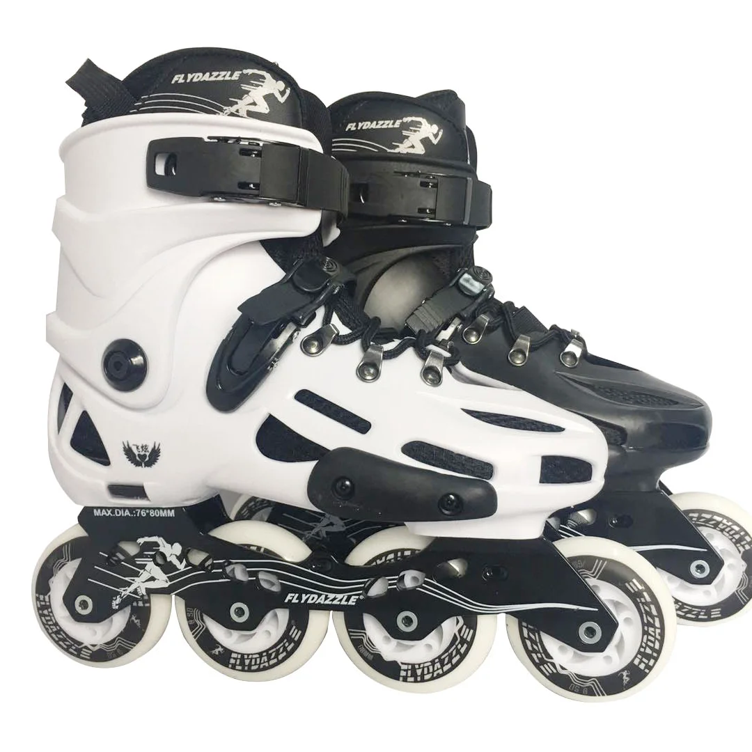 Outdoor activities adults bearing inline skate with four flashing wheels FH907
