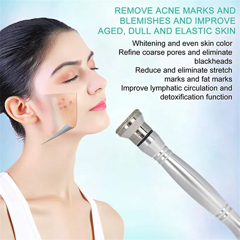 Portable vacuum suction blackhead removal diamond tip peel microdermabrasion machine for sale