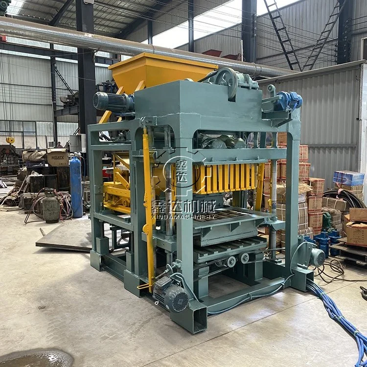 brick making machine QT4-25B Molds can be customized and replaced automatic interlocking block machine