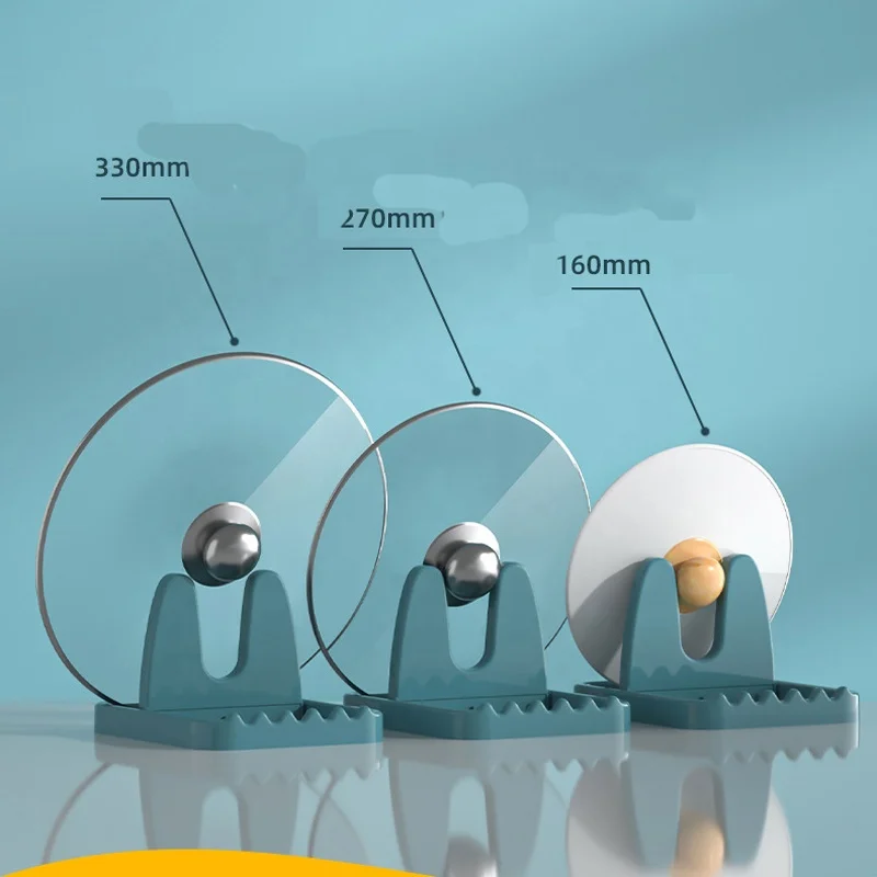 New Kitchen Cooking Plastic Utensil Spoon Rest Holder Foldable Knife Pot Lid Storage Rack