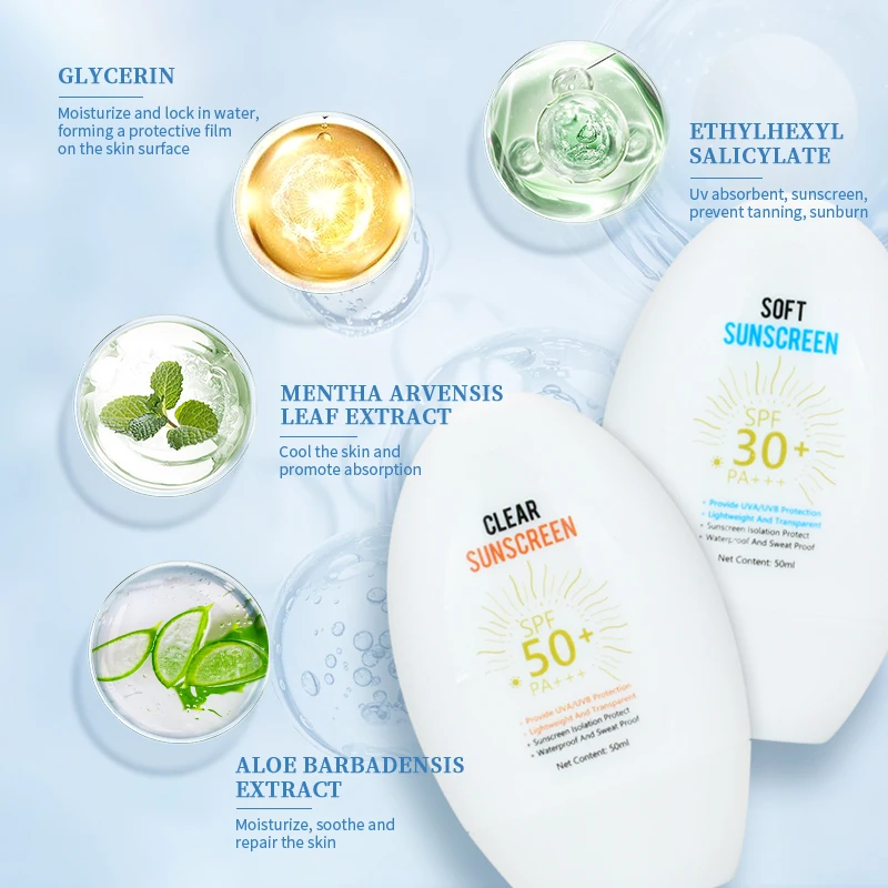 Suit For Body And Face SPF30 SPF50 Sunscreen Sunblock Lotion Skin Care