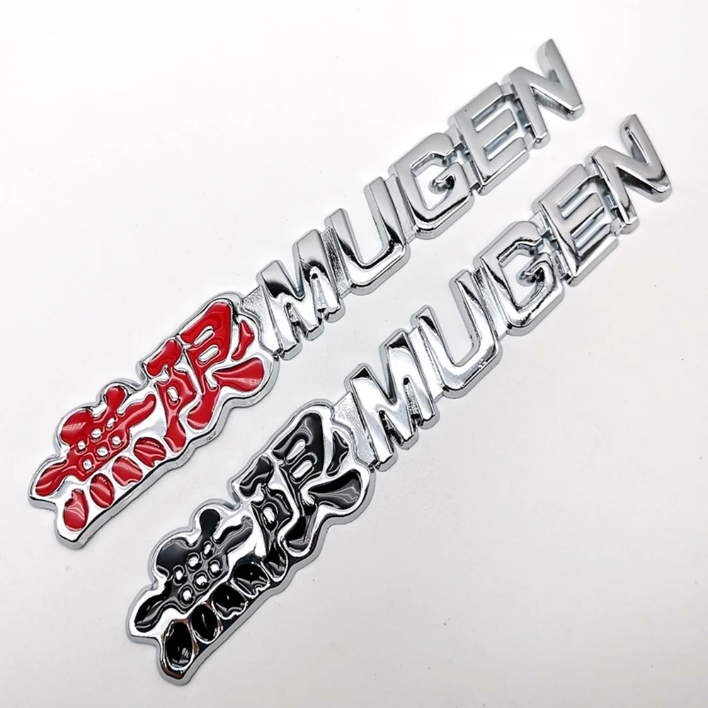 3D car stickers for automobiles Unlimited MUGEN metal car stickers are suitable for Honda modified body stickers with tail label