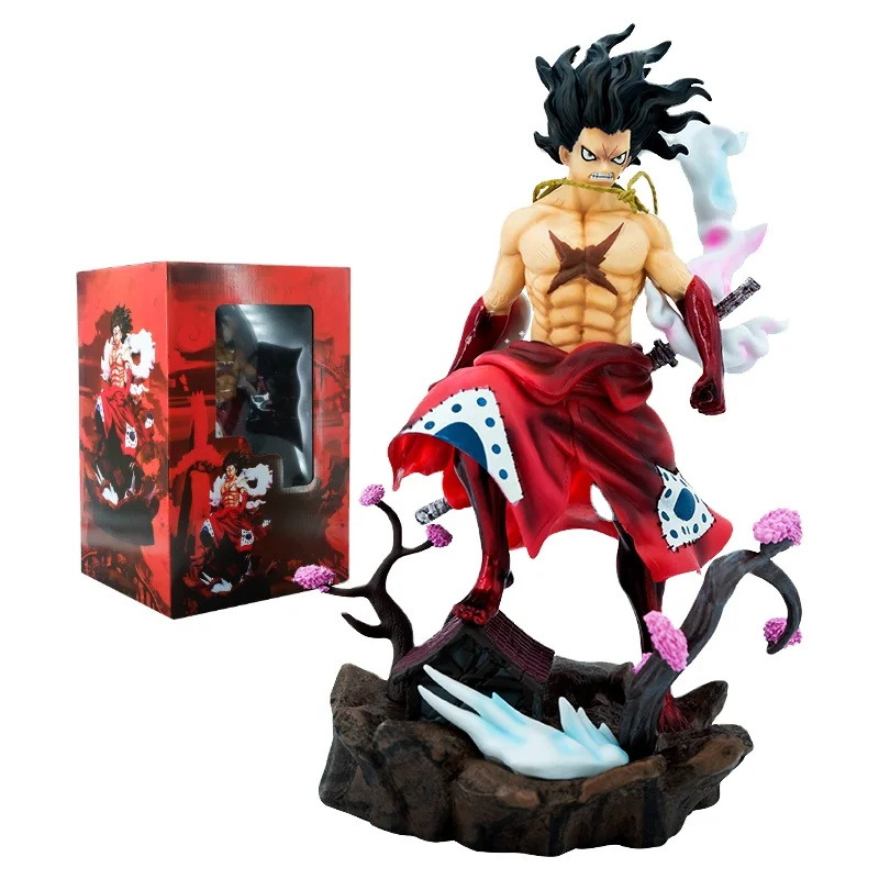 Anime1 Piece Figure Monkey D. Luffy Action Figurine 33cm PVC Collectible Model Doll Toy