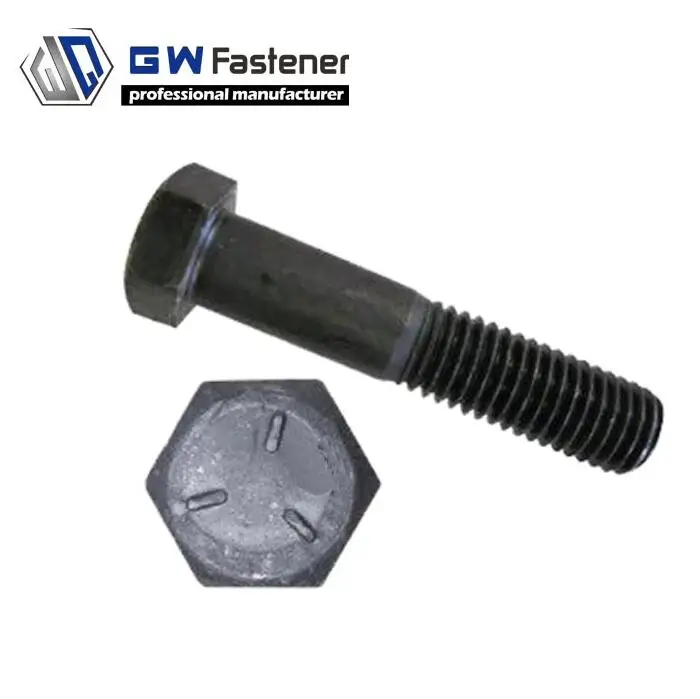 SAE Grade Cap Screws ASTM A307 Grade A ASTM A449 ASTM A354 Grade 2 5 8 Hex head cap screw bolt
