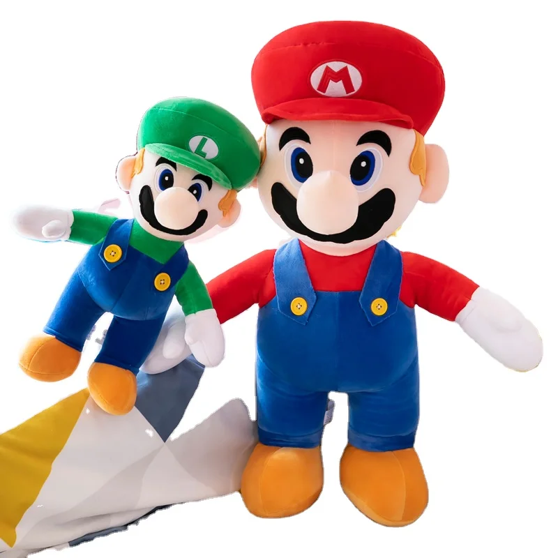 50cm Supers Mario Plush Soft Plushie Cute Anime Plush Stuffed Dolls Cute Stuffed Mario Plush