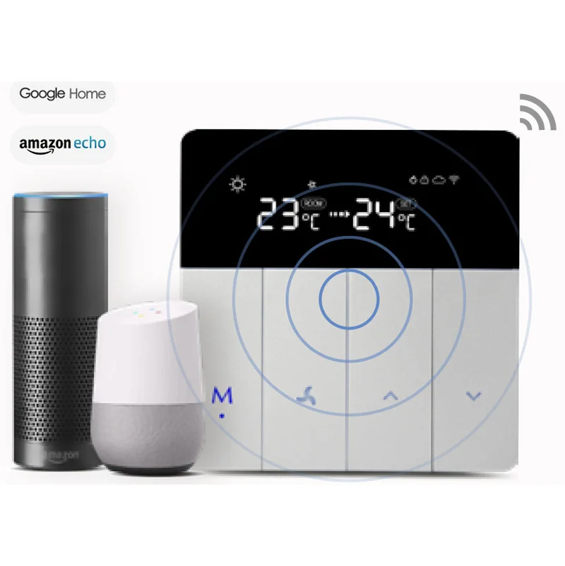 Piano Keys Smart WIFI Thermostat for FCU Air Conditioning