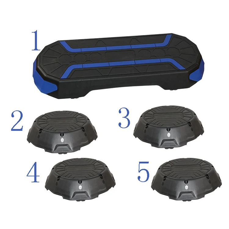 Workout Portable Step Adjustable Fitness Exercise Training Aerobics Stepper