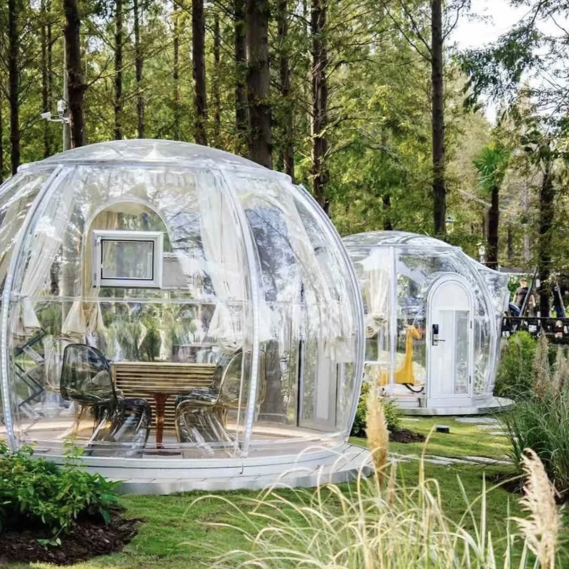 Full House Outdoor New Polycarbonate Glamping Aluminium Exhibition Tents Balloon Bubble House Event