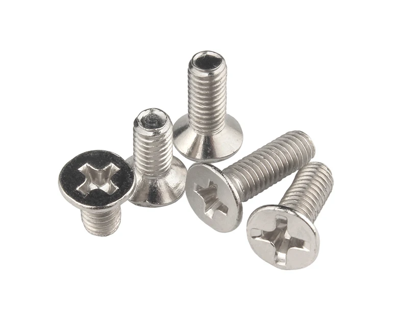 gold supplier stainless steel m7 countersunk head screw csk  flat head machine screw price