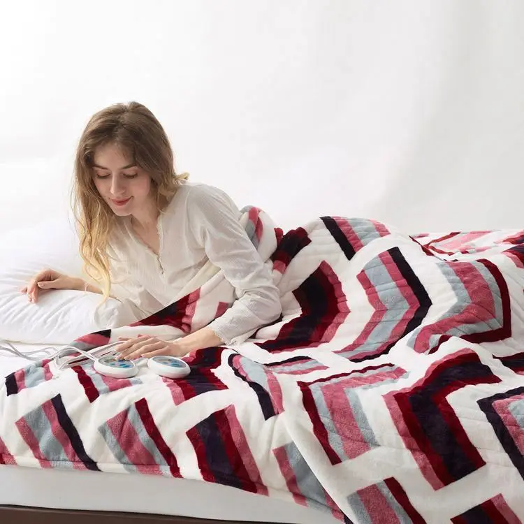 Best choice professional electric blanket Printed Red 220 volt electric blankets