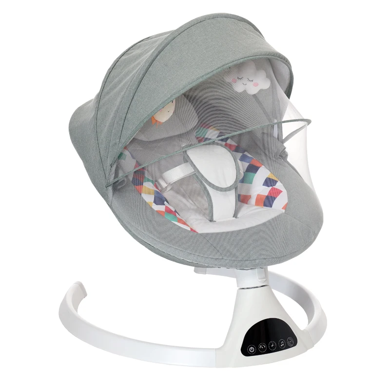 Baby Rocking Chair New Style Smart Bluetooth Electric Cradle Bed With Music Electric Swing Newborn Shaker