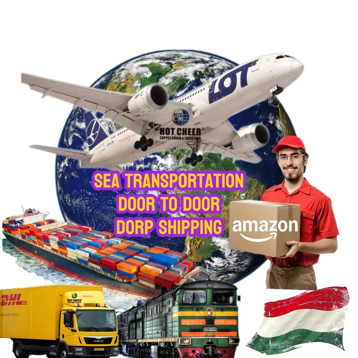 Fo shenzhen cheap sea freight forwarder shipping agent from China to Canada Italy Spain Ecuador LCL/DDU/DDP DHL