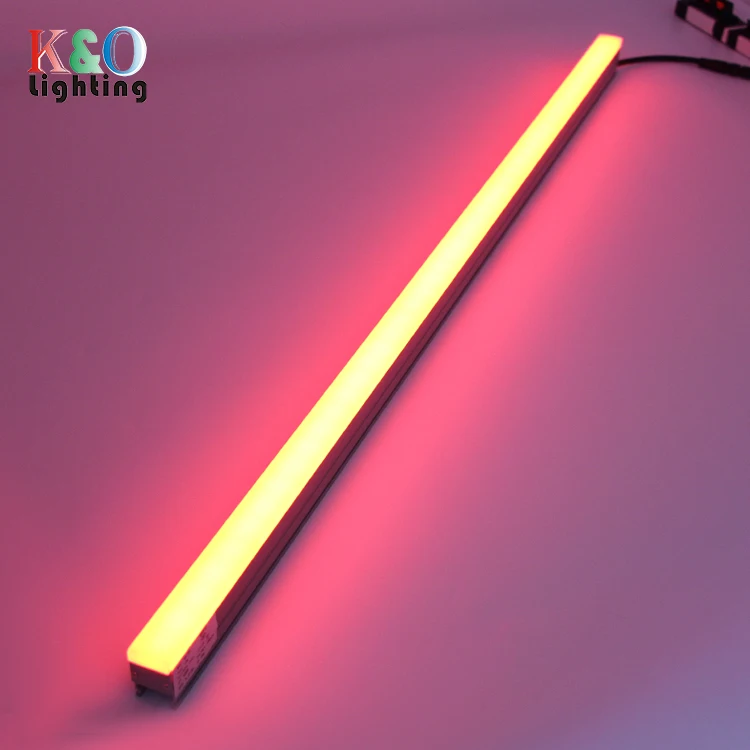 RGB RGBW DMX512 Control Acrylic Facade IP65 Surface Mounted Modern LED Linear Outdoor Light