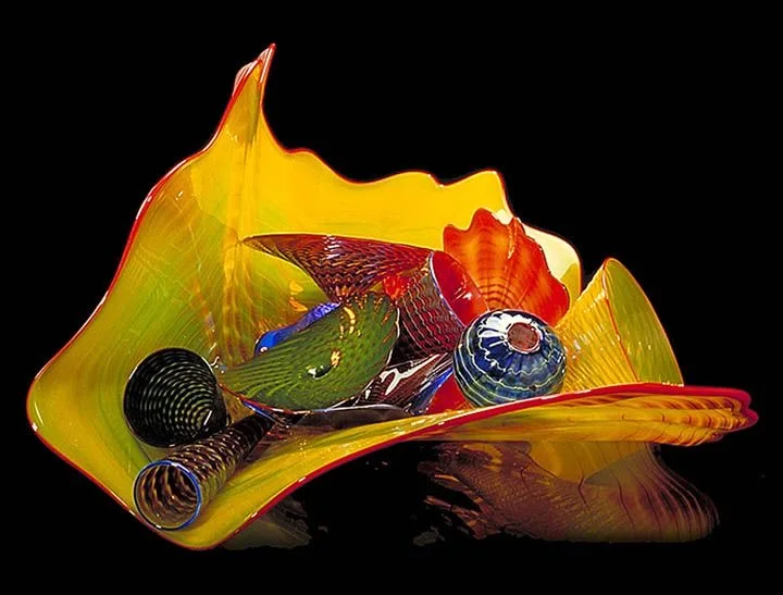 Nordic Style High Quality Murano Glass Bowl Hand Blown Colored Glass Decoration for Home Decor