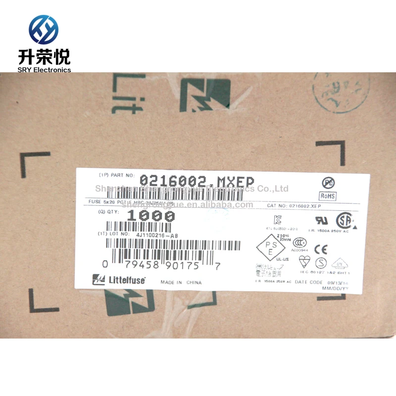 Littelfuse 02163.15MXEP керамический предохранитель 3.15A 250 В 5*20 мм Быстрый Удар с осевой привести