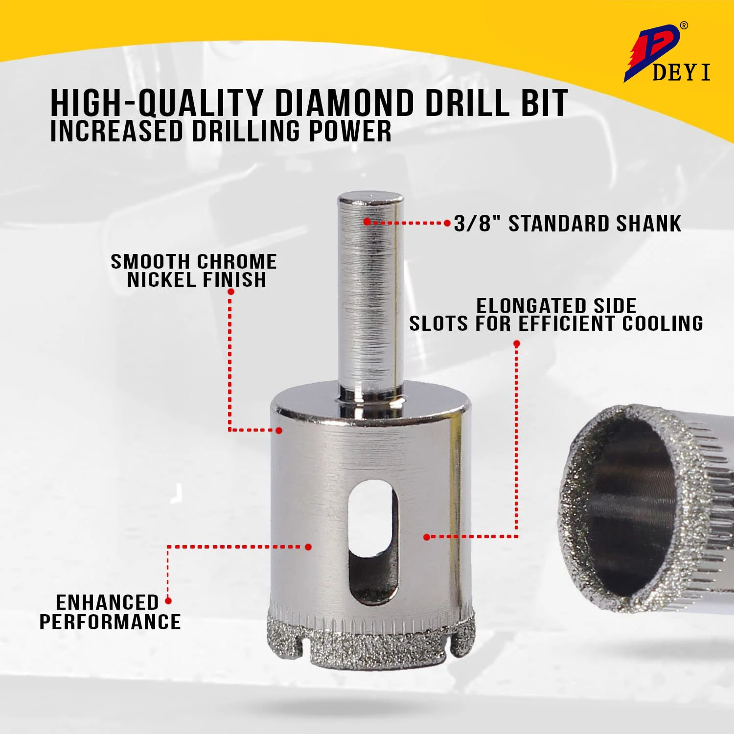 5mm electroplated diamond drill bits Drilling for ceramic tiles and glass