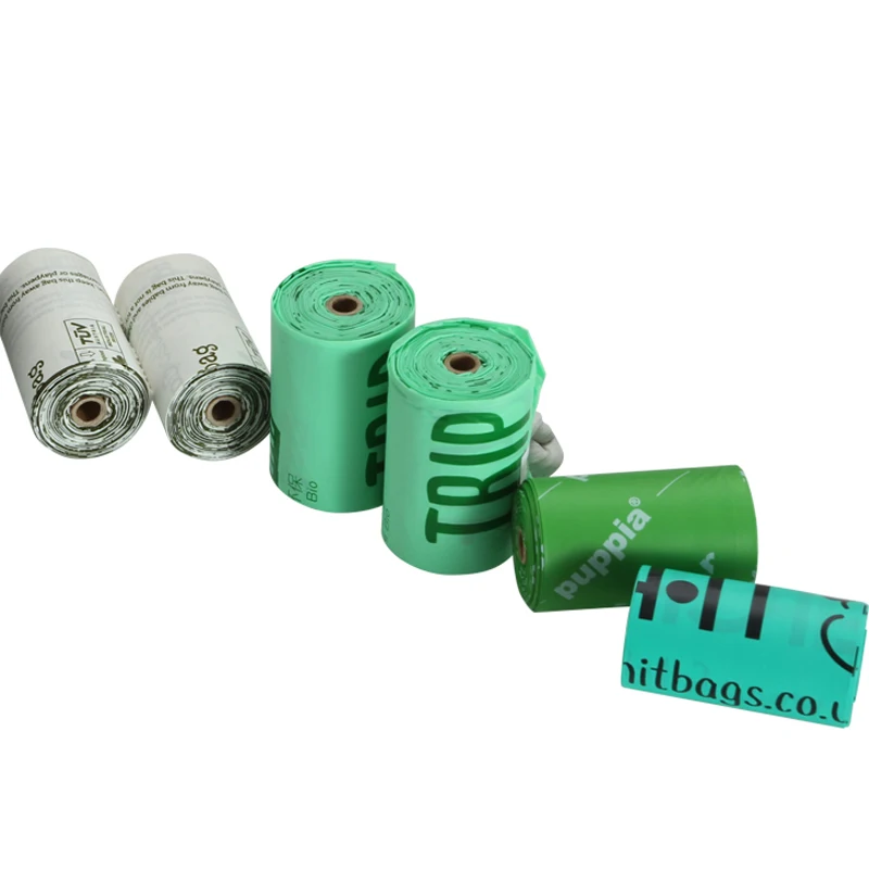 Fully Compostable Disposable Poo Bag Customized Pet Biodegradable Corn Starch Dog Poop Bag