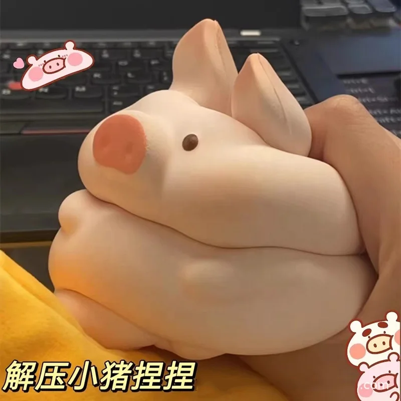 Pink Cartoon Pig Scented PU Slow Rising Animal Customized Squishy toys Stress Ball for Kids