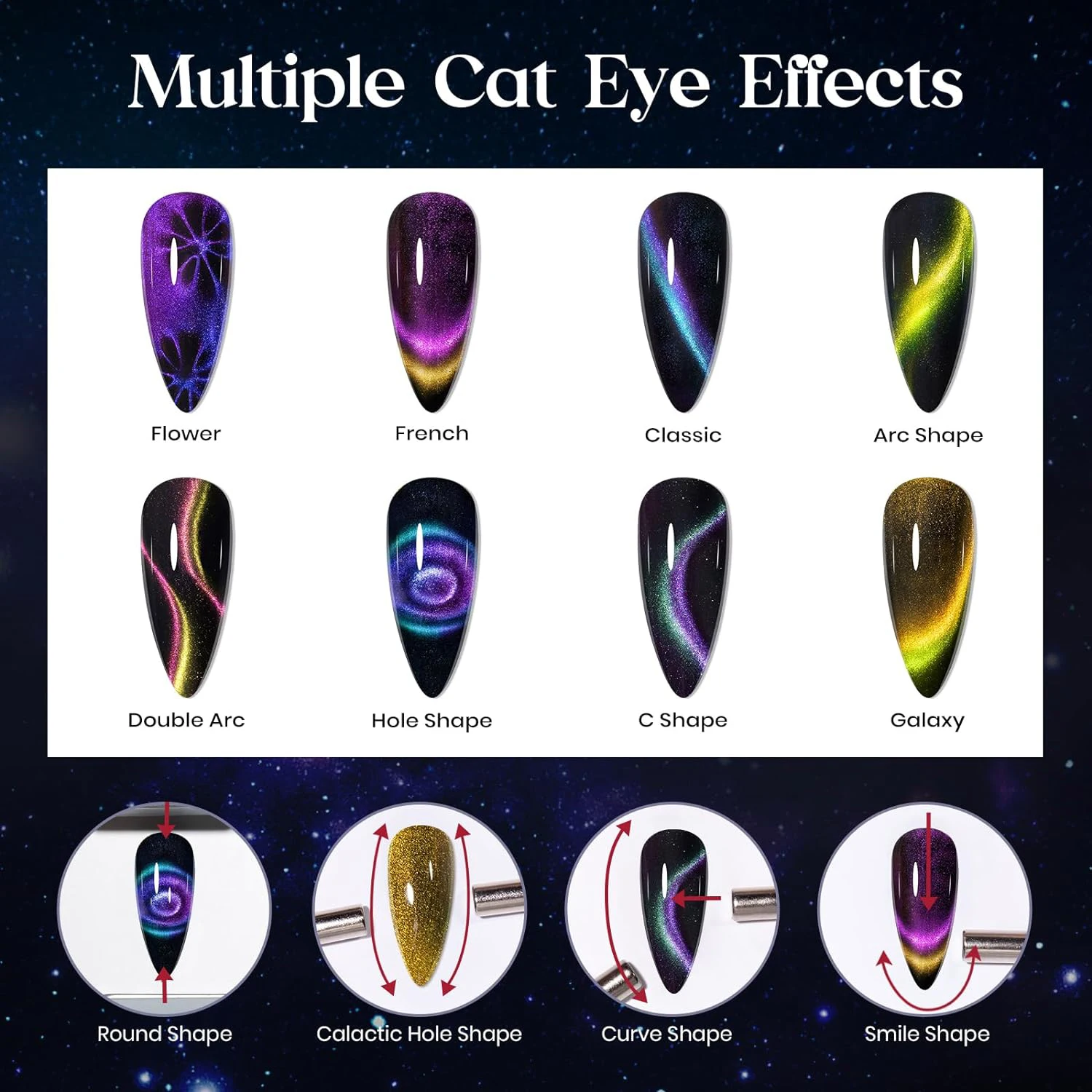 Hot Style Competitive Price Magic Cat Eye/glitter/jelly Uv Gel Vernis Semi Permanent Gel Nail Polish Set For Salon