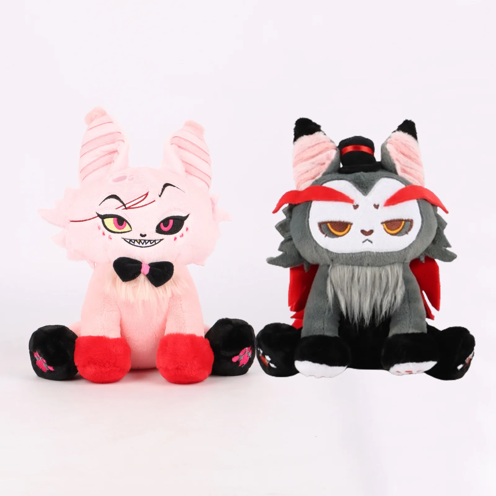 Оптовая продажа новые плюшевые куклы Hazbin в отеле из шелухи Helluva Boss Moxxie и Millie Plushies для телевизионных фанатов подарок