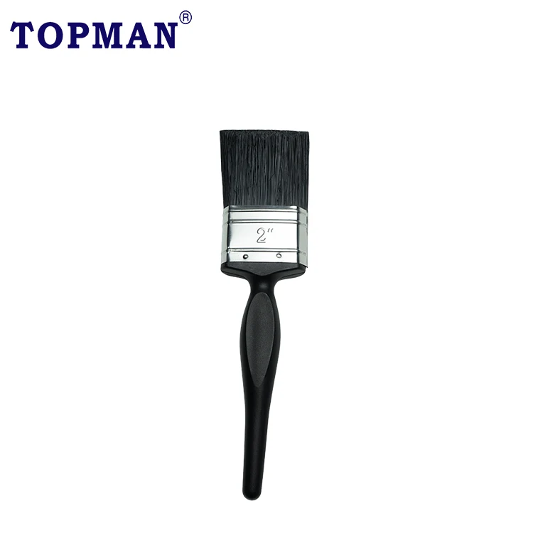 2 inch flat paint brush with plastic handle