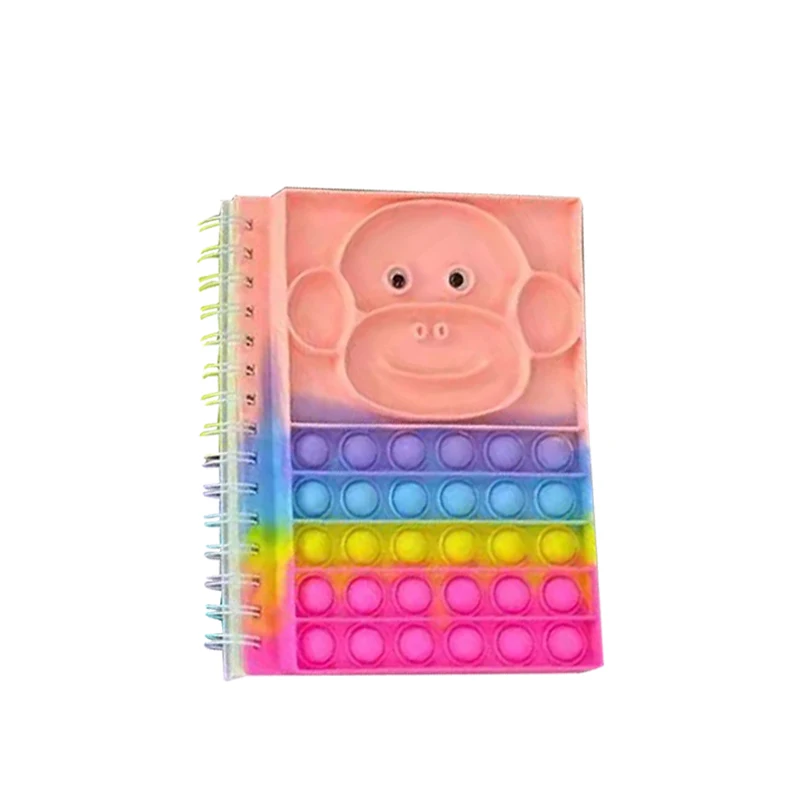finger bubble silicone decompression push pop cover notebook annxin manufacturer in china silicone notebook