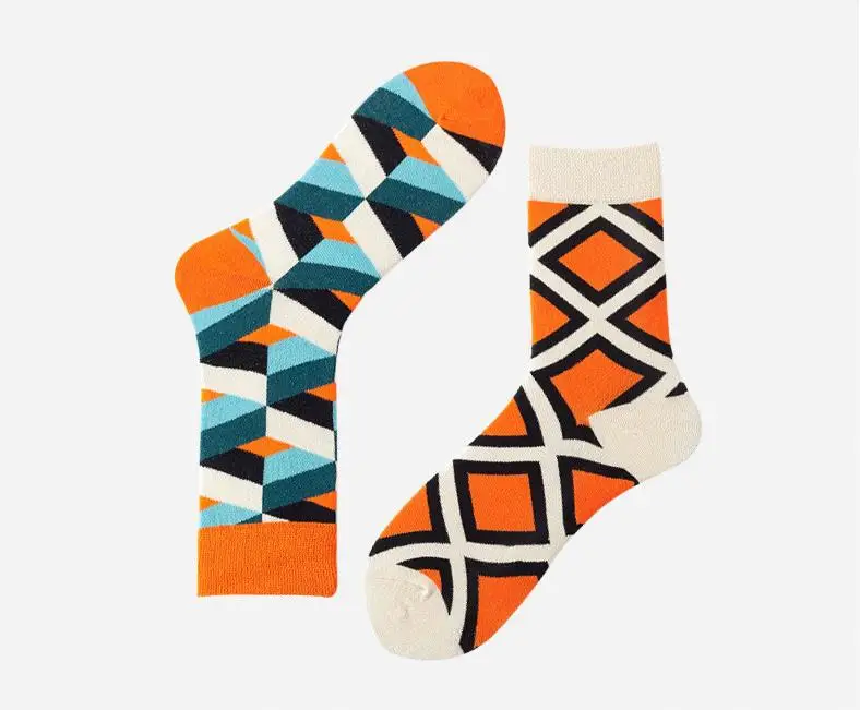 Professional Design Happy Custom Colorful Jacquard Sox Design Socks Funny Socks Happy Man Socks