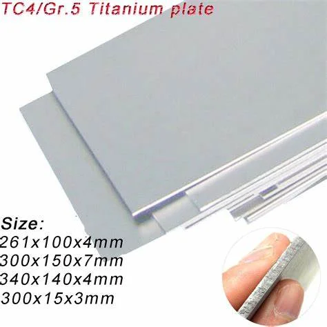 titanium alloy sheet 6mm 7mm TC4 titanium grade plate Gr2 Gr5 titanium sheet plate