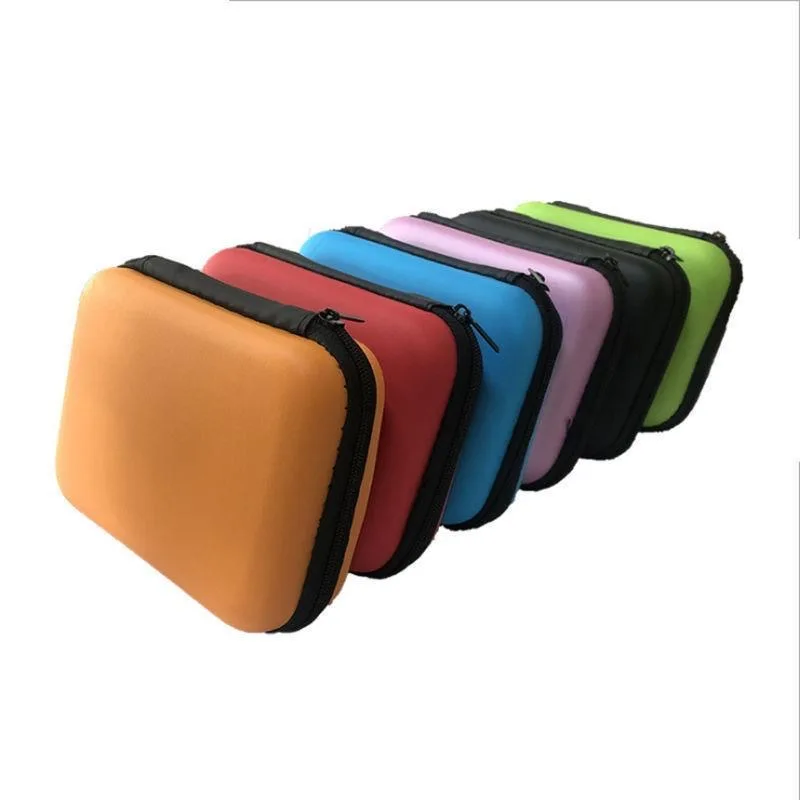 High Quality Mini Portable Earphone Bag Coin Purse Headphone USB Cable Case Storage Box EVA Material Hard Disk Carry Case Bag