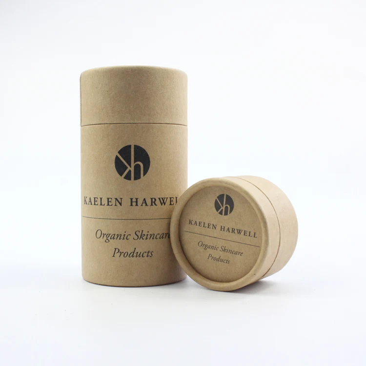 
Custom Full Color Printed Friendly Cosmetics Cylinder Packaging Cardboard Round Kraft Eco Push Up Lip Balm Paper Tube 