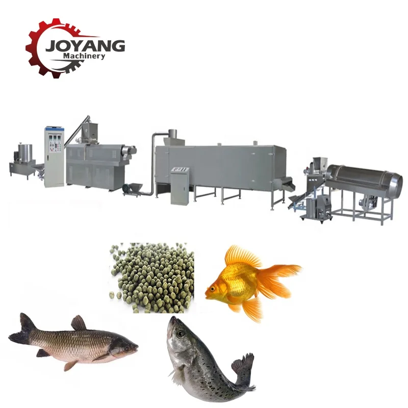 150-2500 kg/hr High Protein Shrimp Crab Feed Extrusion Plant Floating Sinking Fish Food Pellet Extruder Machine