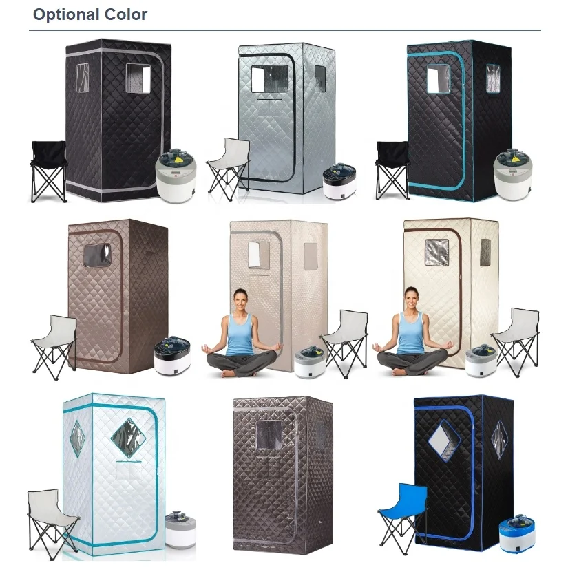 Smartmak Portable Steam Sauna Weight Loss Slimming Body Full Body Sauna Room With Chair