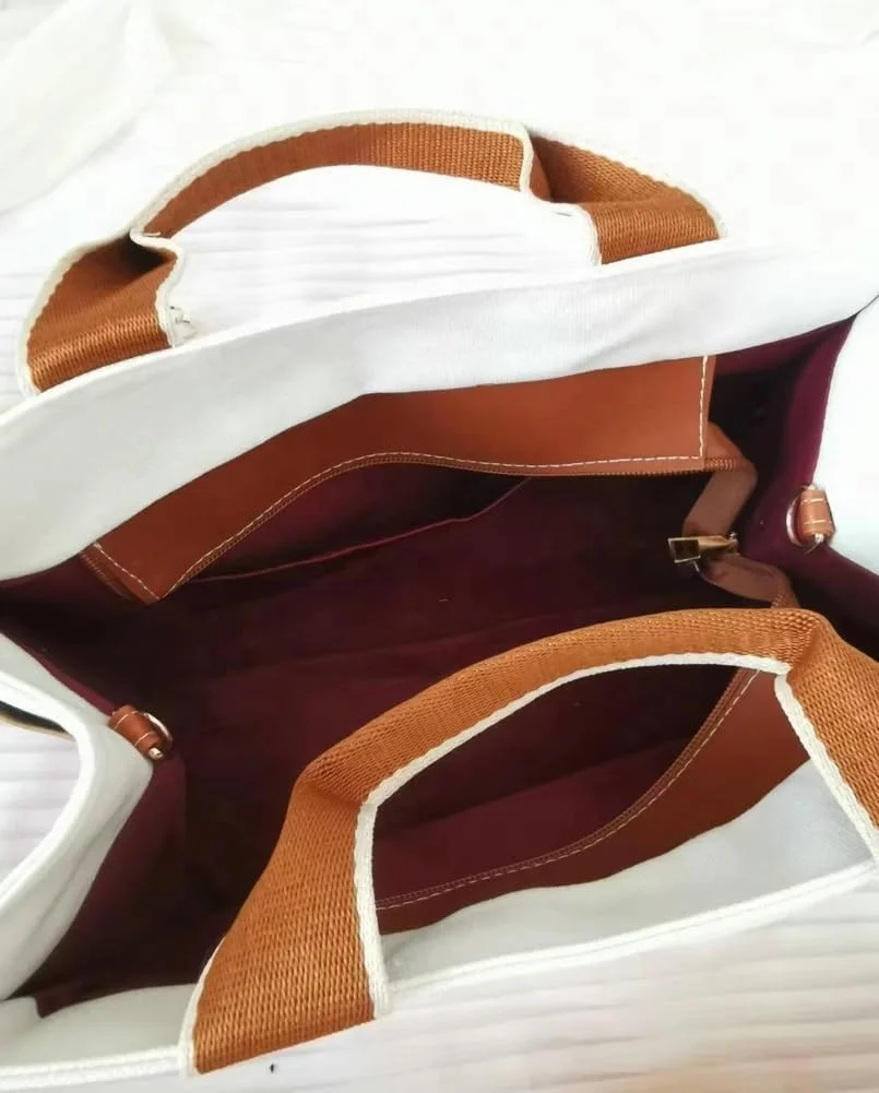 Custom Tote Bag for Women Crossbody Canvas Casual Handbag Hobo Work Satchel Bag Wide Shoulder Strap Trendy With logo