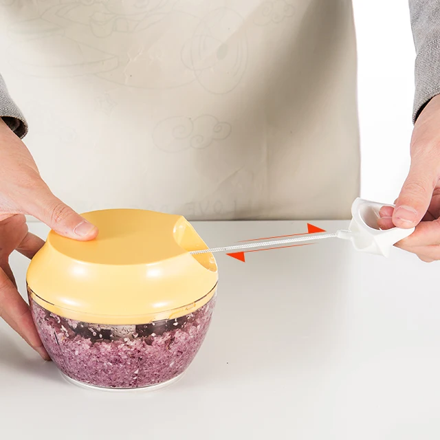 smart pull vegetable food garlic meat cutter manually pull mini chopper kitchen