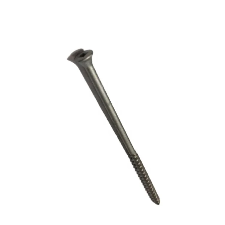 Flat Head Square Cross Half Thread Self Tapping Screw With Dacromet Plated