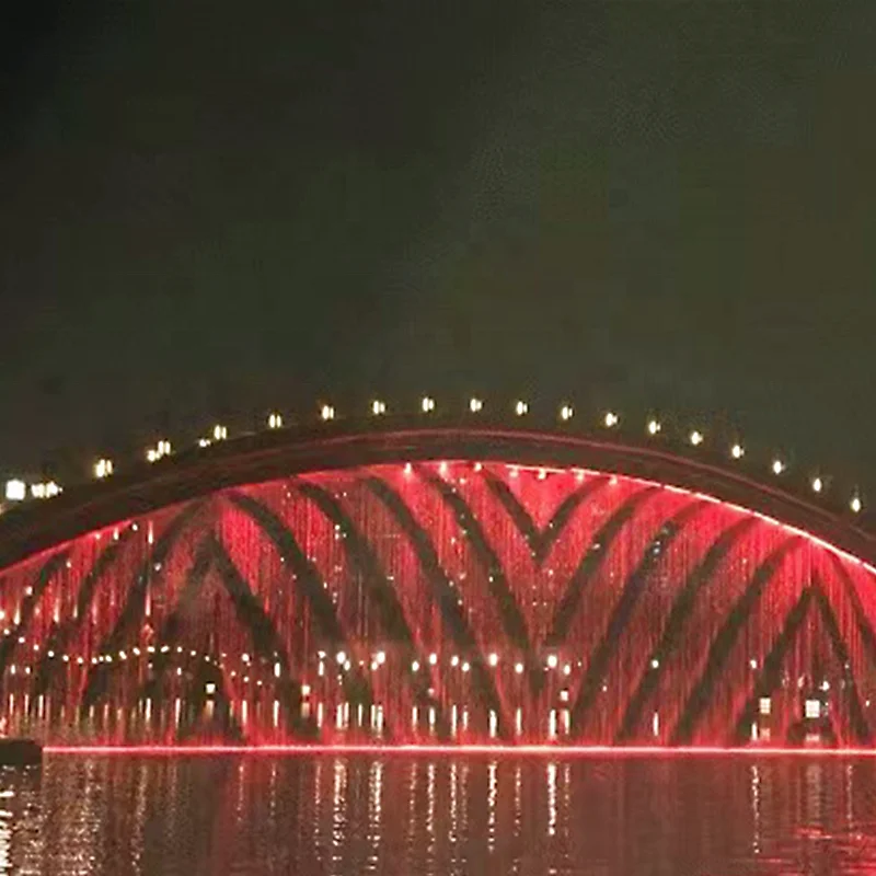 Digital control technology water curtain flow wall commercial interactive induction water landscape waterfall water curtain