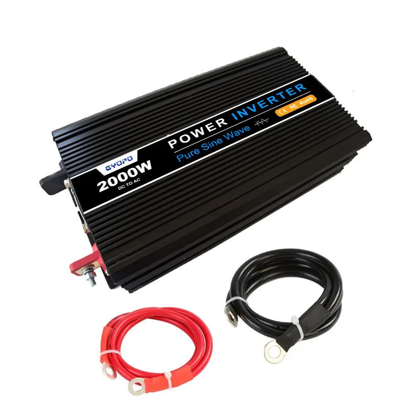 RV gyopo 2KW 12V 24V 36V 48V DC To 110V 120V 220V 230V AC off grid Wave Power Inverter For Car And Home
