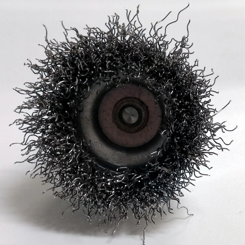 crimp wire cup brush/steel wire cup brush