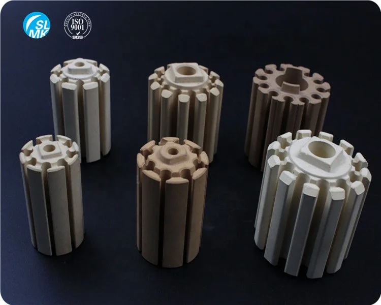 refractory ceramic parts cordierite ceramic bobbin heater ceramic heating element