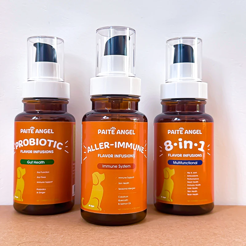 Omega 3 Salmon Oil for Sensitive Skin Dog Supplement Colostrum & Quercetin Seasonal Allergy & Immune Dogs Flavor Infusions