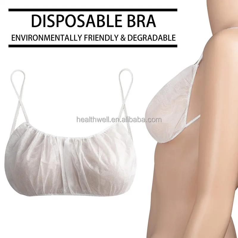 Disposable Bra for Spray Tan, Disposable Spa Salon Top Garment Underwear, Spray Tanning Brassieres Lingerie, Individually Pack