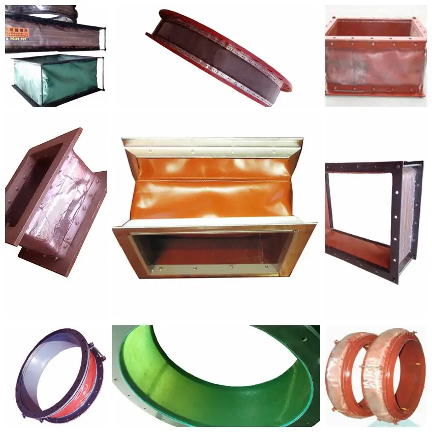 Ducting Fabric Bellow with Glass silicone coated fiber Pipe