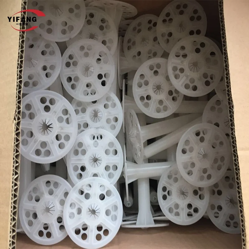 High quality HDPE Plastic Insulation fastener/ plastic fixing insulation anchor/ Exterior wall heat preservation nail